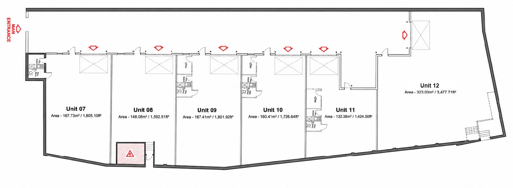Floor plan of Orchard units