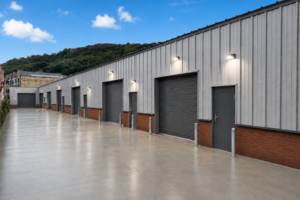 exterior view of Orchard Business Park new warehousing units