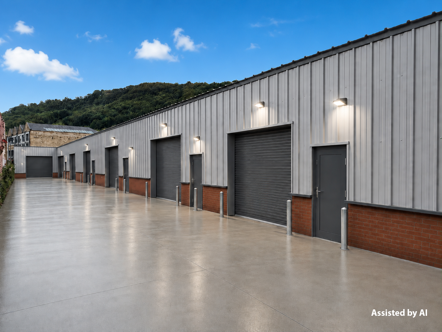 Outside view of new warehousing at Orchard
